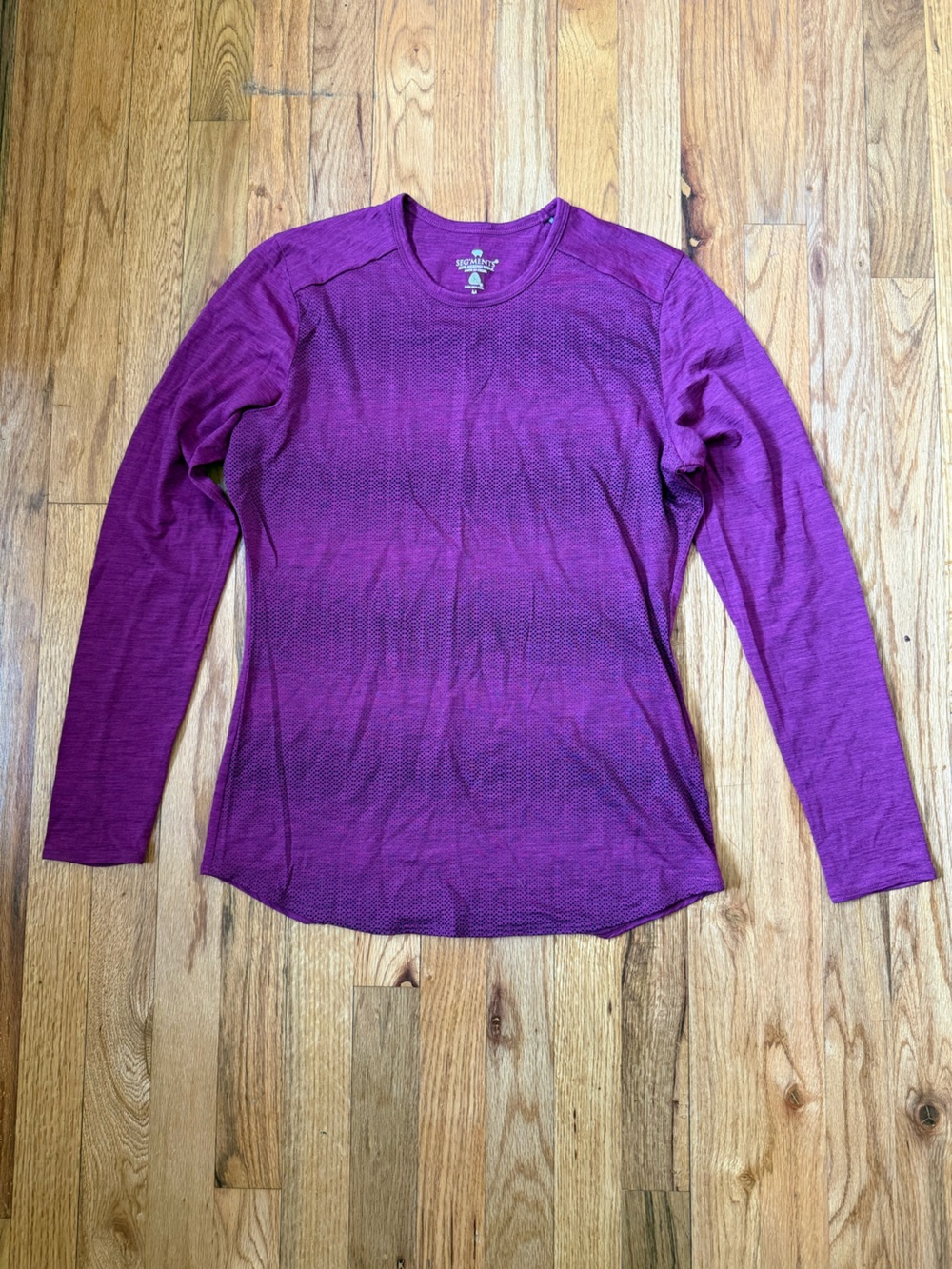 Women’s Segments merino wool Long-Sleeve Performance Top Magenta